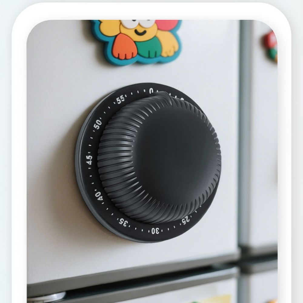 Home Cooking Chef - Creative Mechanical Kitchen Timer Magnetic Stainless