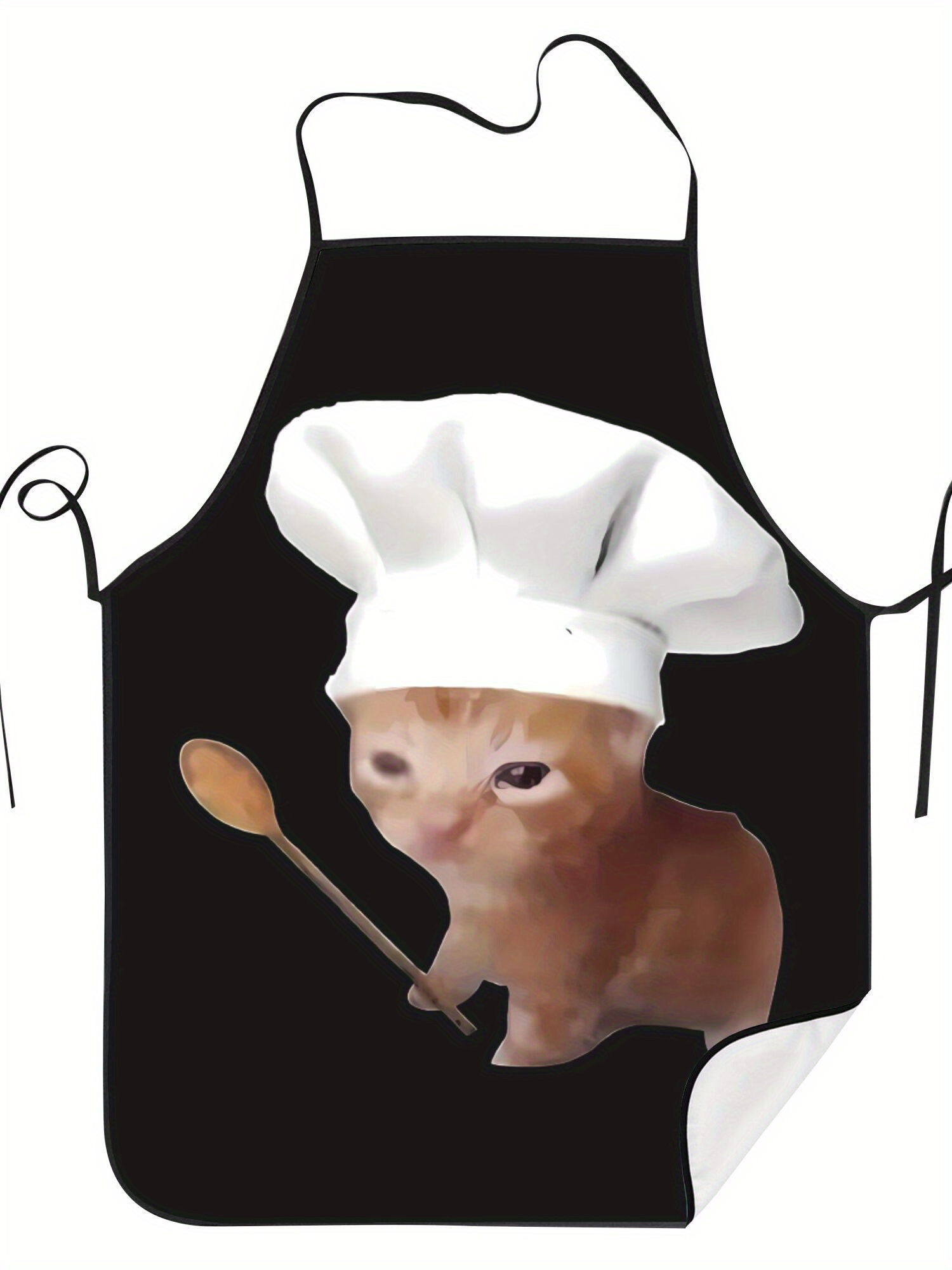 Home Cooking Chef - Funny Chef Crying Cat Apron Kitchen