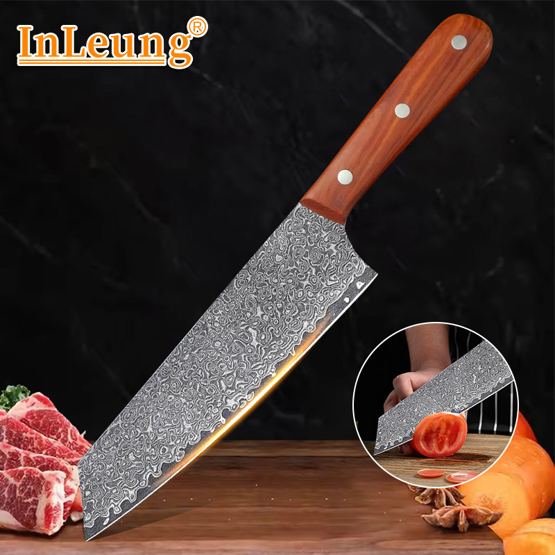 Home Cooking Chef - Professional Damascus Knife Kitchen Cleaver Cooking