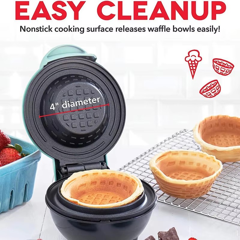 Dual Voltage Waffle Bowl Cooke - Home Cooking Egg Roll ulasan dan harga