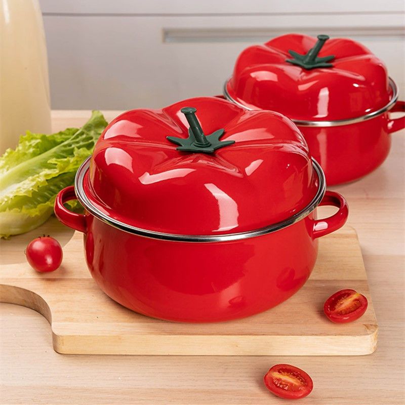 Enamel Soup Pot Thickened Cook - Home Cooking Cookbook ulasan dan harga
