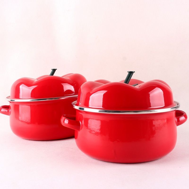 Enamel Soup Pot Thickened Cook - Home Cooking Cookbook ulasan dan harga