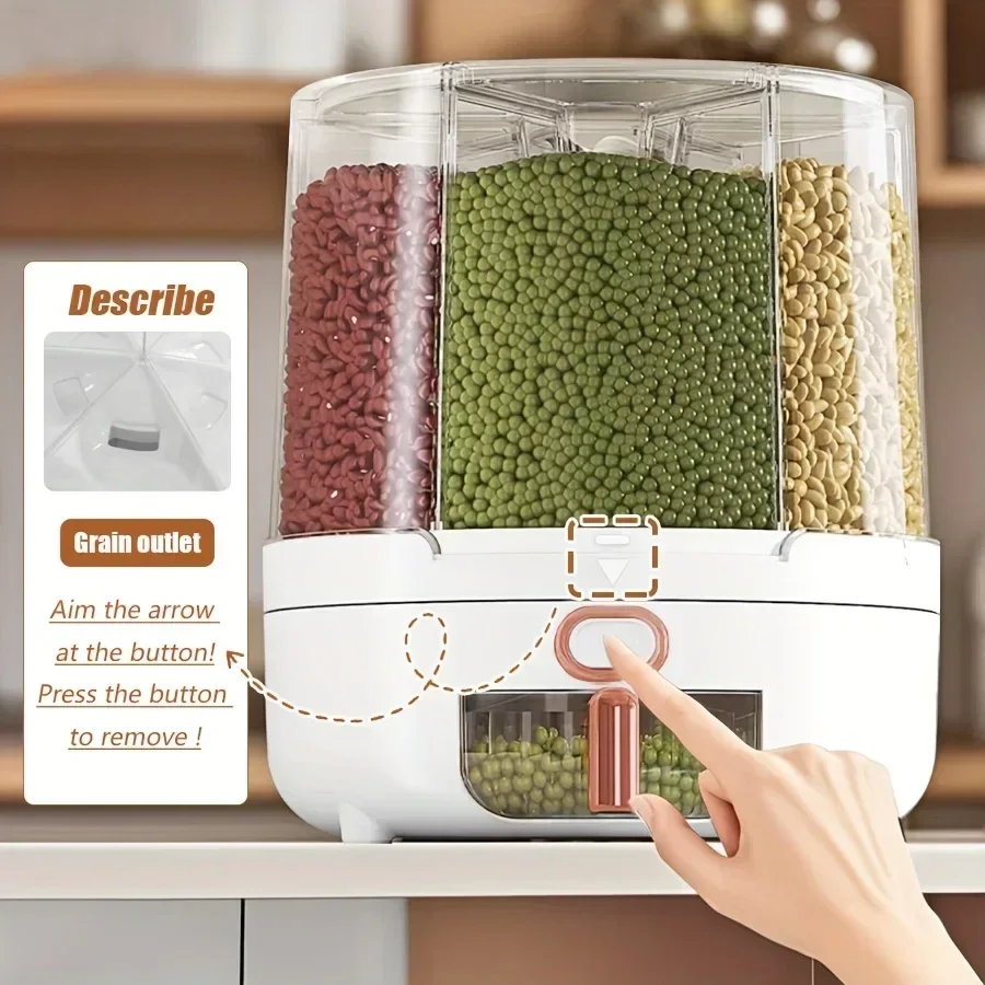 6-Compartment 360° Rotating Ai - Home Cooking Food ulasan dan harga