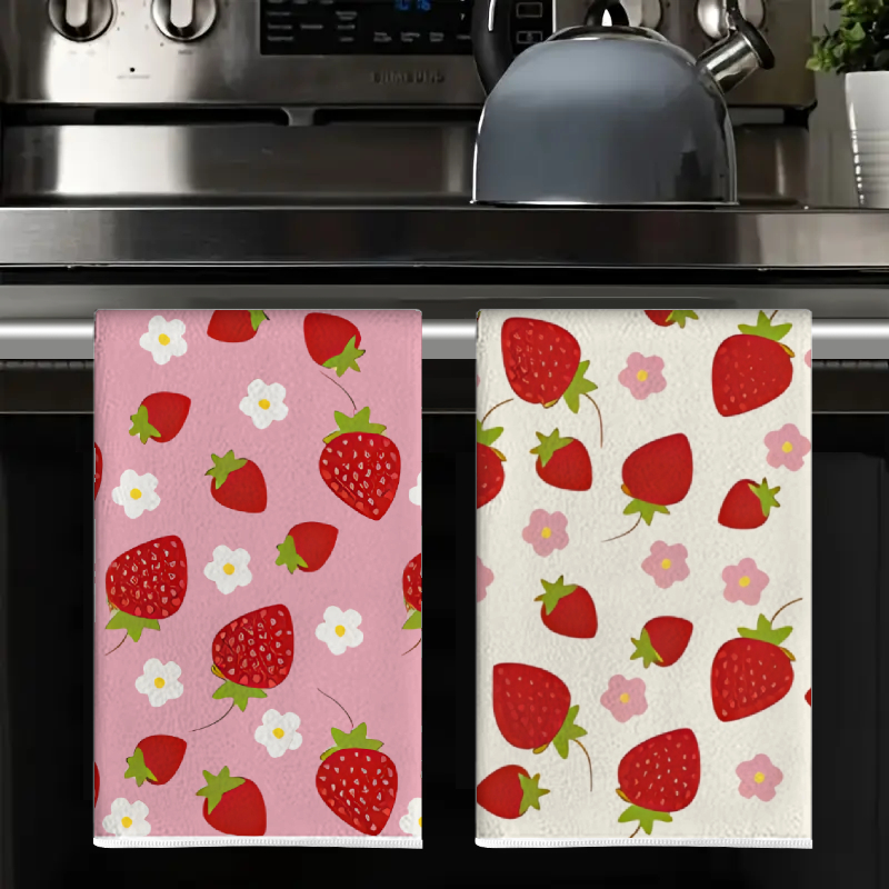 2Pcs, Pink and White Strawberr - Home Cooking Cookbook ulasan dan harga
