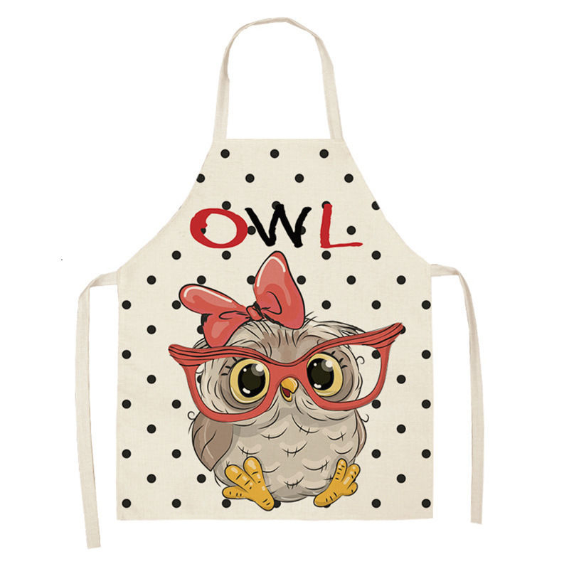 Owl Sleeveless Chef Apron Line - Home Cooking Chef ulasan dan harga