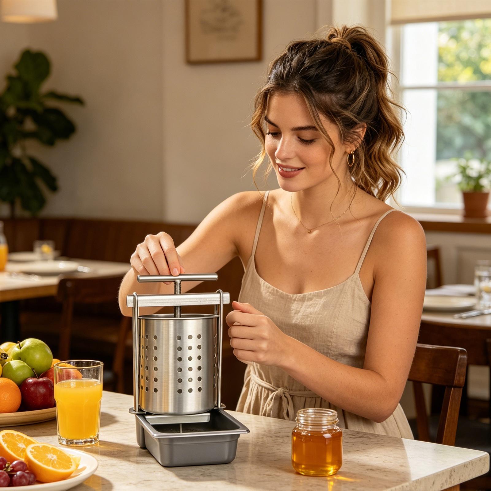 Fruit Wine Press 2.5L Stainles - Home Cooking Chef ulasan dan harga