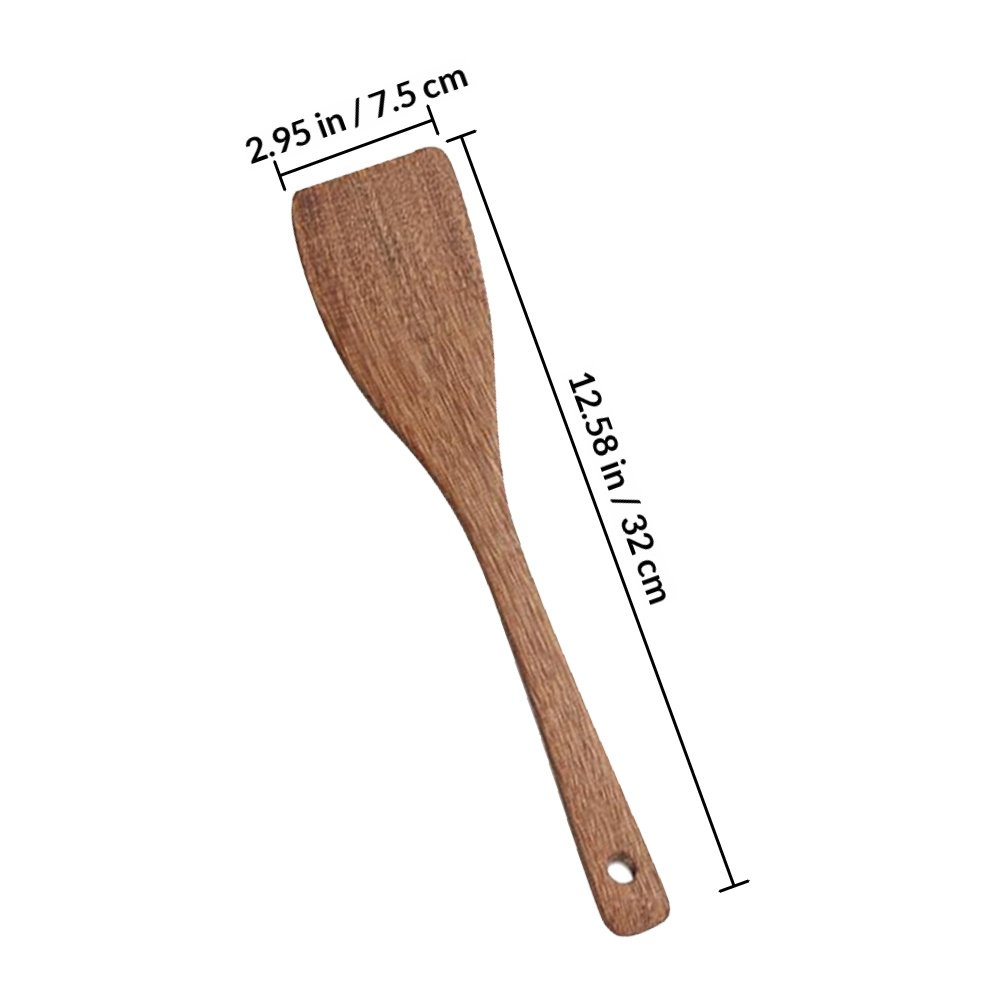 2Pcs Wooden Stirring Shovel Ec - Home Cooking Food ulasan dan harga