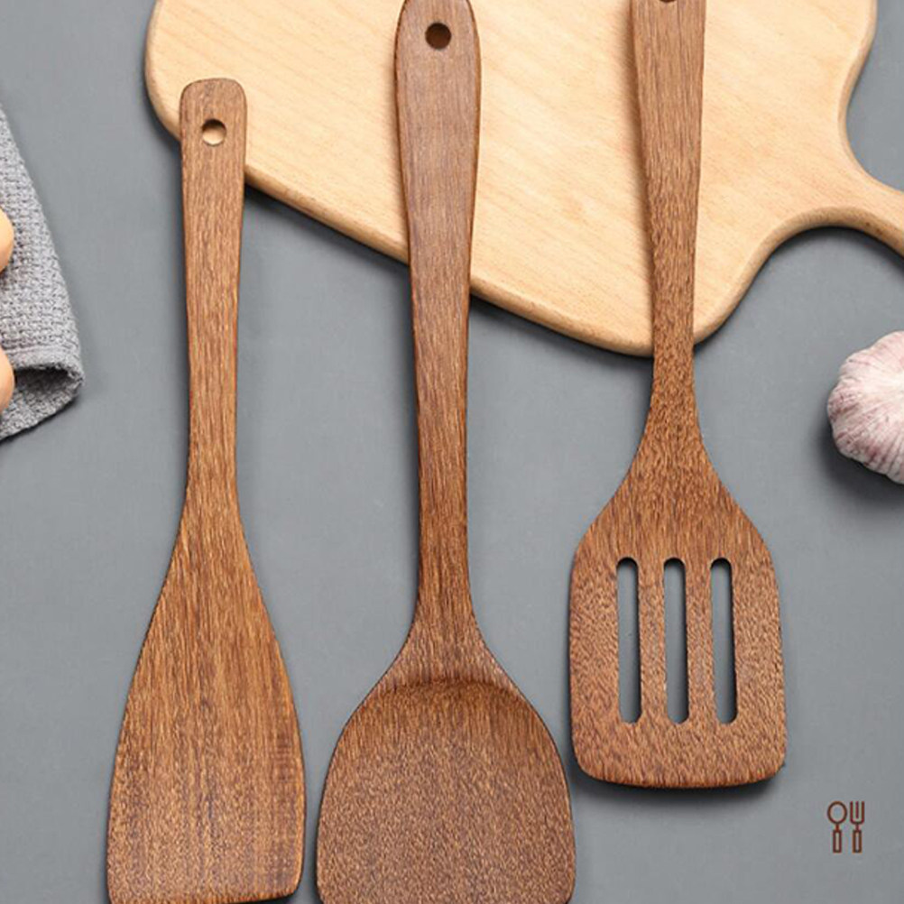 2Pcs Wooden Stirring Shovel Ec - Home Cooking Food ulasan dan harga