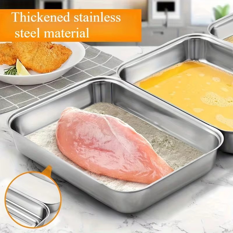 3-Piece Stainless Steel Food S - Home Cooking Food ulasan dan harga