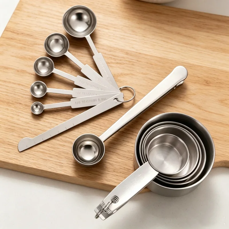 Stackable Stainless Steel Meas - Home Cooking Cookbook ulasan dan harga